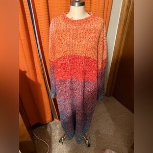 Colorful Knit Women's Sweater